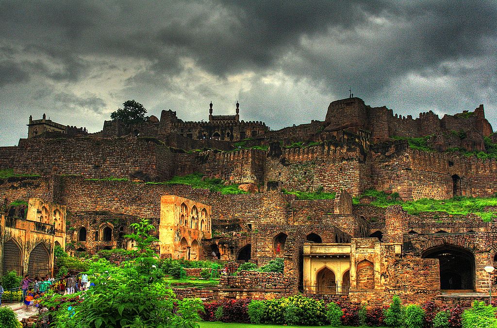 Panoramic view of Golconda Fort in Hyderabad